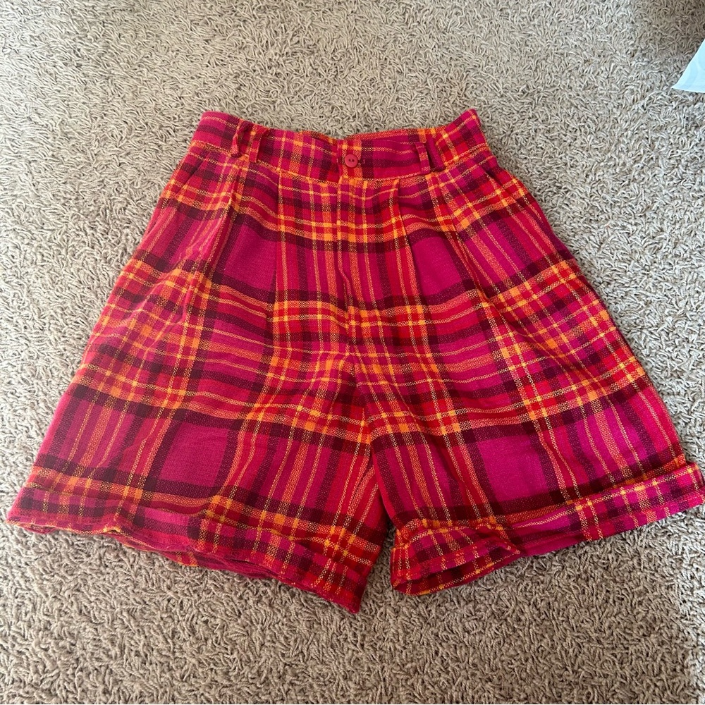 Vintage Plaid Shorts
